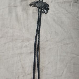 Black Eagle Head Bolo Tie - Men Accessories
